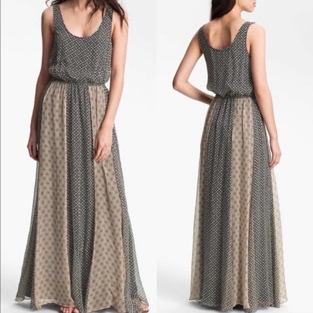 Anthropology Ella Moss Sleeveless Silk Maxi Dress 👗